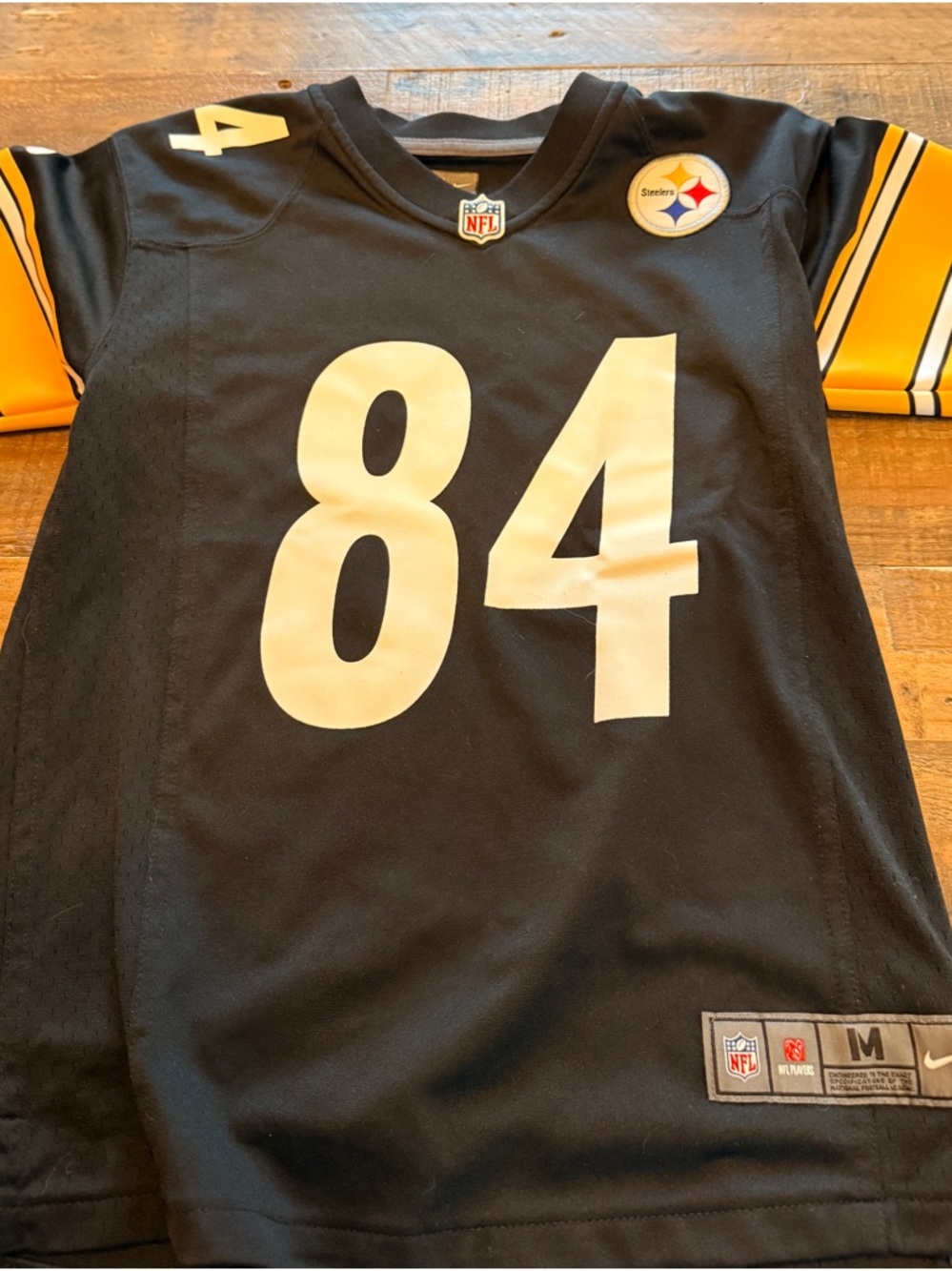 NFL Black Nike On-Field V-Neck Football Jersey